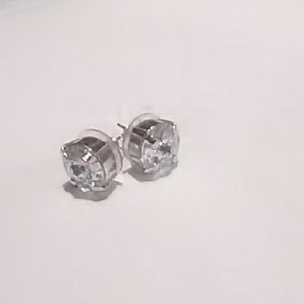 Sabika inspired  clear moon crystal earrings